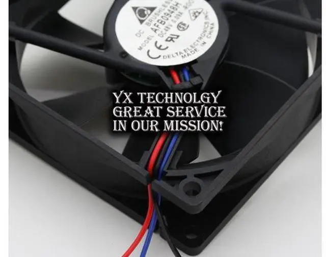 Alt view image 2 of 6 - 90*90*25mm AFB0948H-ROO 48V 0.09A 9025 9cm ball bearing cooling fan delta