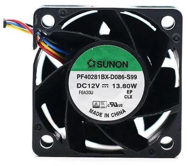 Main image of 1pcs PF40281BX-D086-S99 12V 13.8W 1.15A PWM 4-p axial cooling fan 4028 40*40*28mm