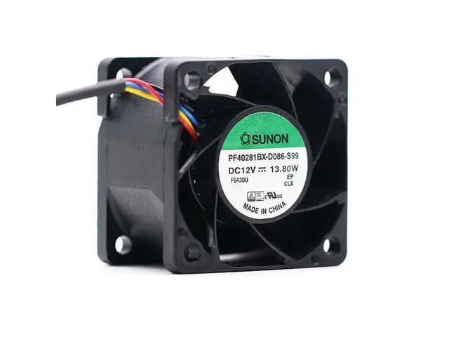 Alt view image 2 of 5 - 1pcs PF40281BX-D086-S99 12V 13.8W 1.15A PWM 4-p axial cooling fan 4028 40*40*28mm