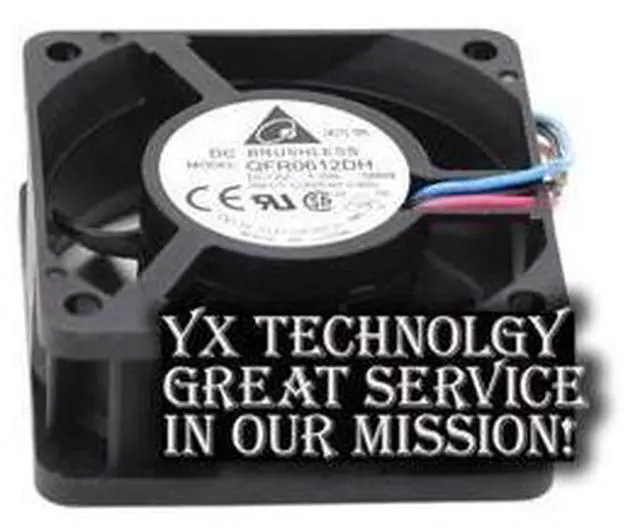 Alt view image 5 of 6 - Delta New ultra-durable 6CM QFR0612DH 1.1A 12V three lines with speed cooling fan for 60 * 60 * 38mm