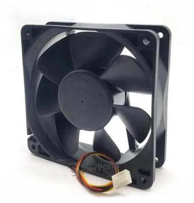 Alt view image 2 of 2 - DFB123812H DC 12V 7.2W 0.6A 12038 12CM 120*120*38mm 3 Wires Big Air Computer Cooling Fan