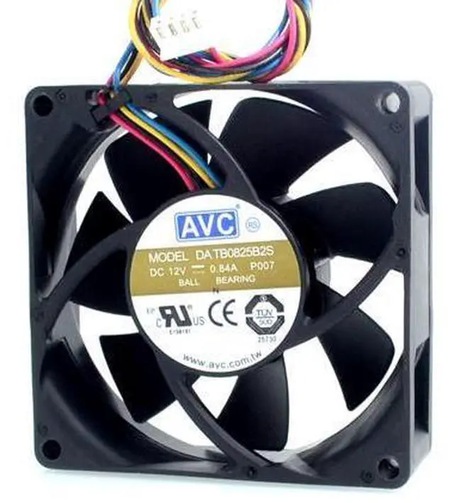 Alt view image 2 of 6 - DATB0825B2S 8025 80*80*25mm 12V 0.84A PWM speed winds cooling fan violence
