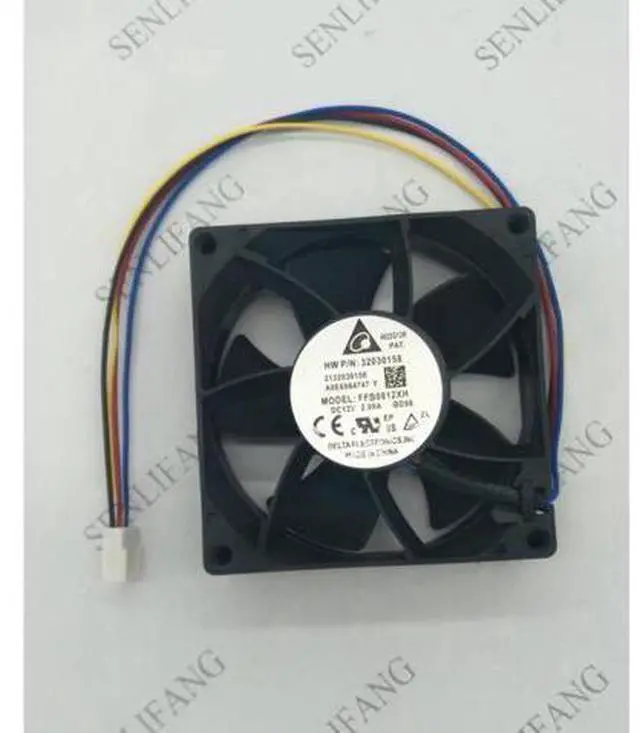 Main image of The original FOR DELTA FFB0812XH 8cm 8025 12V2.00A four-wire supercharged cooling fan
