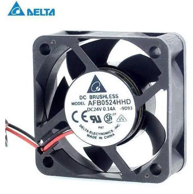 Alt view image 3 of 6 - Delta New AFB0524HHD 5020 5CM 24V 0.14A IPC inverter cooling fan for 50*50*20mm