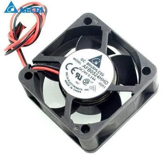 Alt view image 5 of 6 - Delta New AFB0524HHD 5020 5CM 24V 0.14A IPC inverter cooling fan for 50*50*20mm