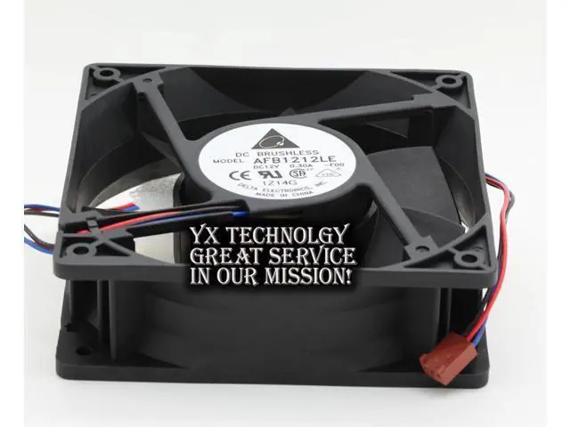 Alt view image 5 of 6 - Delta and AFB1212LE 12038 0.3A 12V dual ball silent chassis cooling fan 120*120*38mm