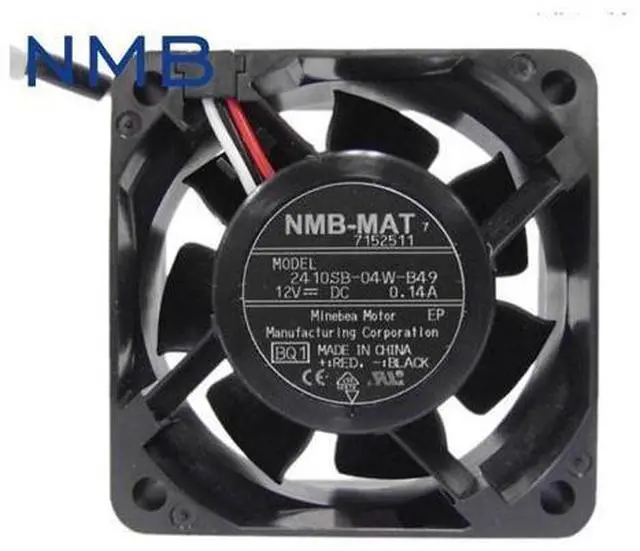 Main image of 1pcs 2410SB-04W-B49 radiating cooling fan 6025 60*60*25mm for washer washing machine computer board 12V 0.14