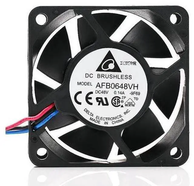 Main image of 1pcs AFB0648VH 48V 0.14A 3-wire case axial cooling fan 6025 60* 60*25MM