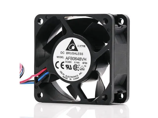 Alt view image 2 of 6 - 1pcs AFB0648VH 48V 0.14A 3-wire case axial cooling fan 6025 60* 60*25MM