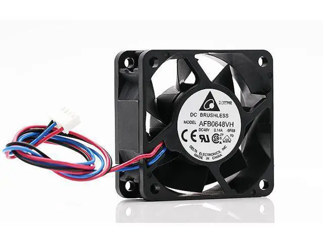 Alt view image 5 of 6 - 1pcs AFB0648VH 48V 0.14A 3-wire case axial cooling fan 6025 60* 60*25MM