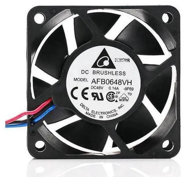 Main image of 1pcs AFB0648VH 48V 0.14A 3-wire case axial cooling fan 6025 60* 60*25MM