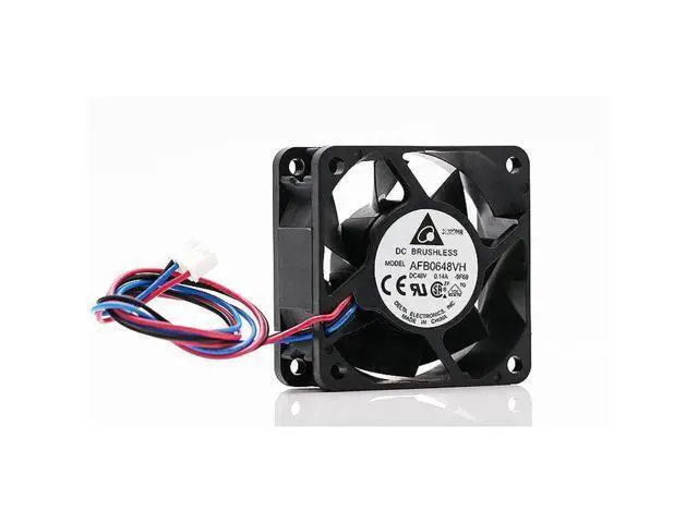 Alt view image 5 of 6 - 1pcs AFB0648VH 48V 0.14A 3-wire case axial cooling fan 6025 60* 60*25MM