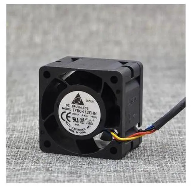 Alt view image 2 of 5 - For Delta TFB0412EHN 4028 12V 0.87A 4cm\/cm Double Ball Cooling Fan