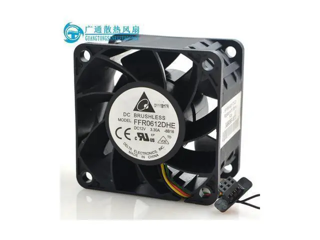 Alt view image 3 of 4 - Delta fan FFB0612DHE For DL380 G6 G7 463172-001 496066-001 12V 3.3A 6038 cooling