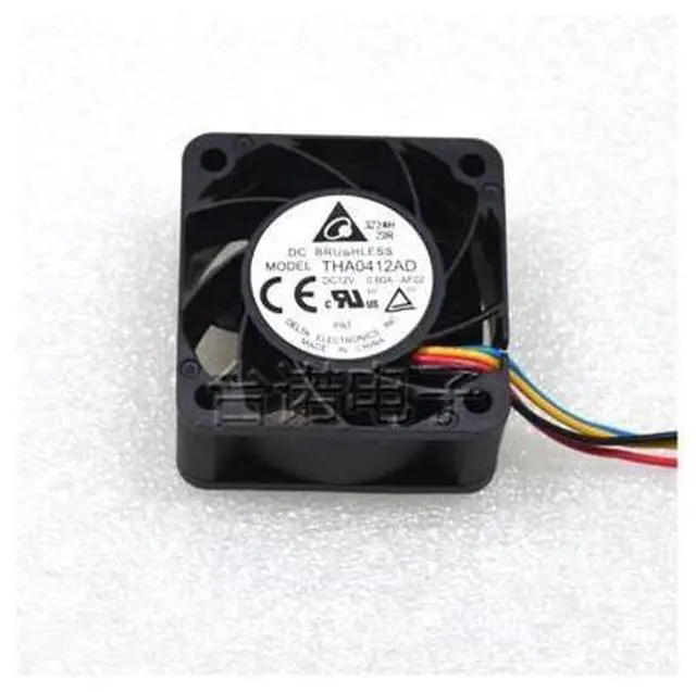 Main image of For Delta THA0412AD 4cm 4020 12v 0.60A Double Balls Large Air Volume Cooling Fan