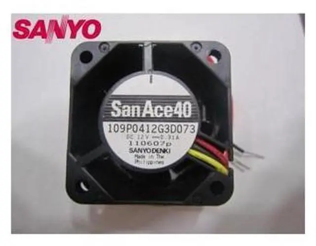 Main image of 1pcs 109P0412G3D073 12V 0.31A3Wire 1U dc axial case Cooling Fan 4028 40*40*28mm