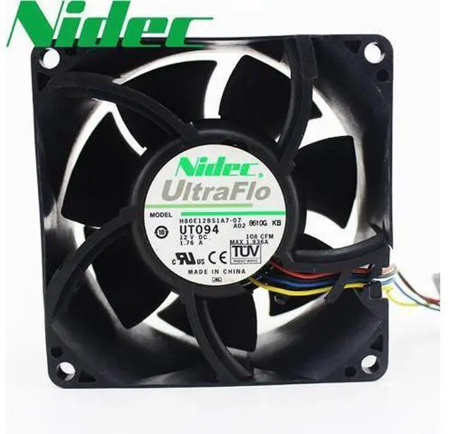 Main image of 1pcs H80E12BS1A7-07 8038 8CM 80*80*38mm 12V 1.76A powerful axial case cooling fan 7800RPM