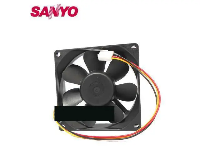 Alt view image 2 of 3 - Cooling fan 9A0812G4D01 DC 12V 0.38A 3-wire 80mm 80x80x25mm
