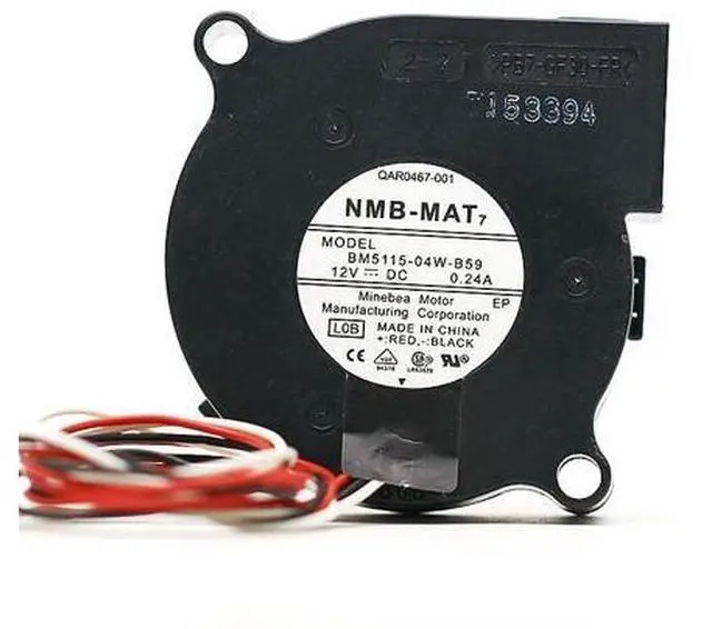 Main image of NMB BM5115-04W-B59 5015 12V 0.24A 5CM Projector Turbine Cooling Fan