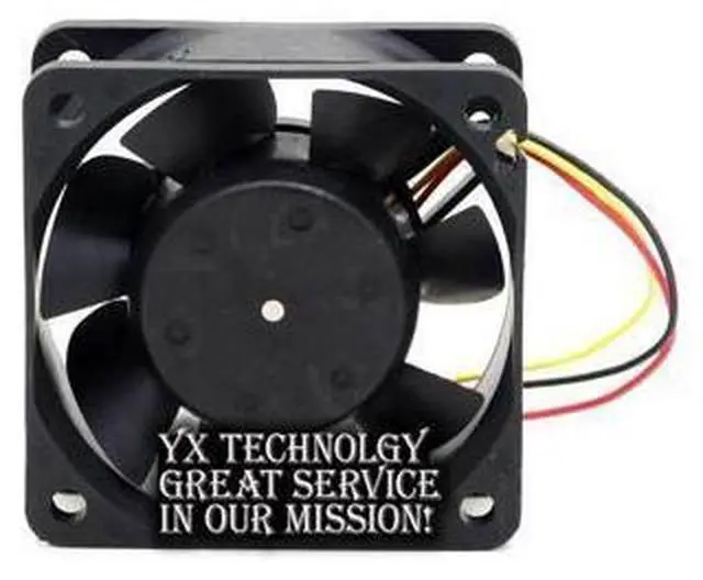 Alt view image 2 of 2 - New D06T-12PG 6025 12V 0.14A 6 double ball bearing chassis cooling fan 60*60*25mm