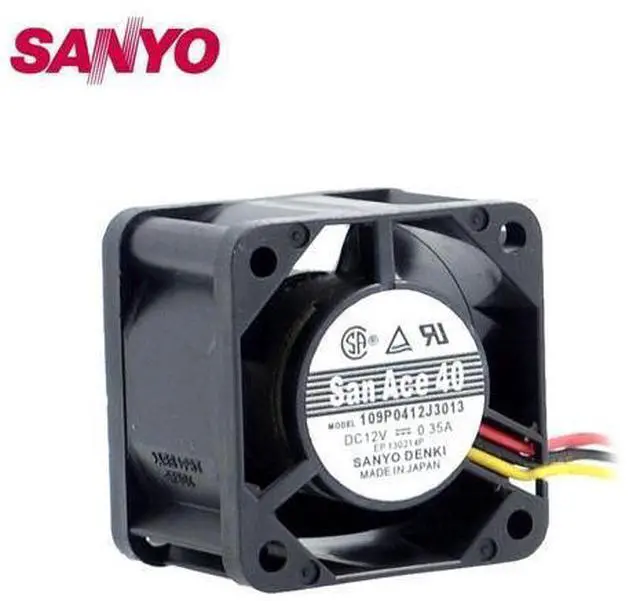 Main image of New 4CM 12V 0.35A 109P0412J3123 4028 dual ball bearing cooling fan 40*40*28mm