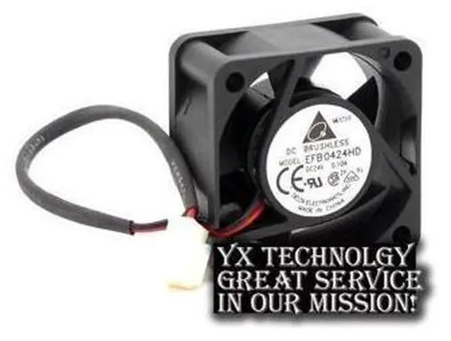 Alt view image 2 of 6 - Delta 40*40*20mm EFB0424HD double ball 4020 24V 0.1A 4CM inverter cooling fan for