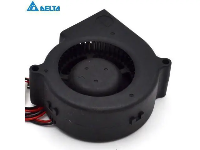 Alt view image 6 of 6 - Delta 75.7mm l x 75.7mm x h 30mm BFB0724H 24V inverter 7530 0.20A 7CM cooling Turbo fan for