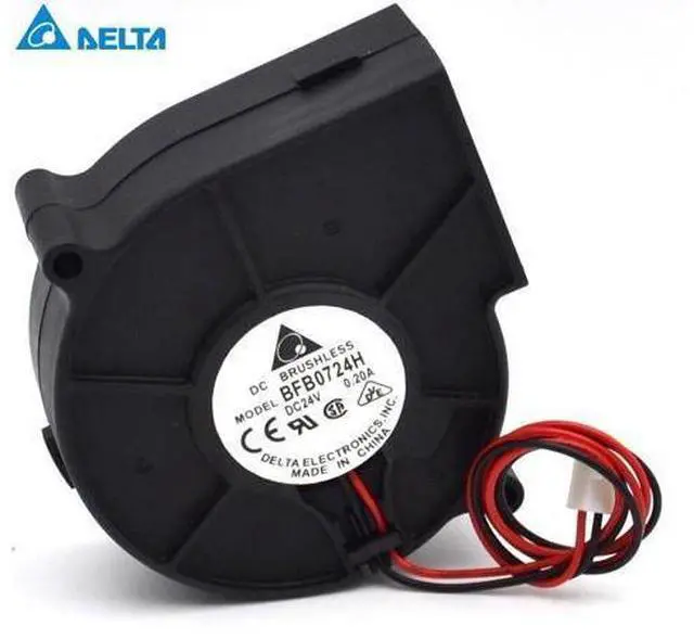 Main image of Delta 75.7mm l x 75.7mm x h 30mm BFB0724H 24V inverter 7530 0.20A 7CM cooling Turbo fan for