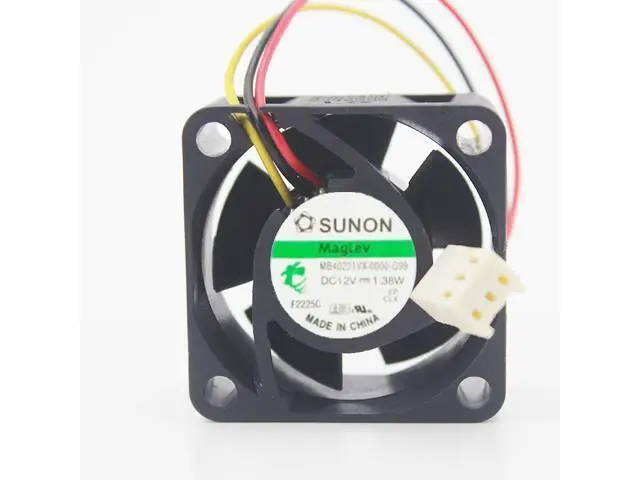 Alt view image 2 of 3 - 1pcs DC12V 1.38W MB40201VX-0000-G99 40*40*20MM 4CM Speed Signal case axial cooling fan