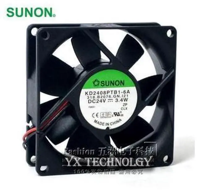 Main image of KD2408PTB1-6A DC 24V 3.4W 8025 80*80*25mm 4900RPM Computer Blower Cooling Fan