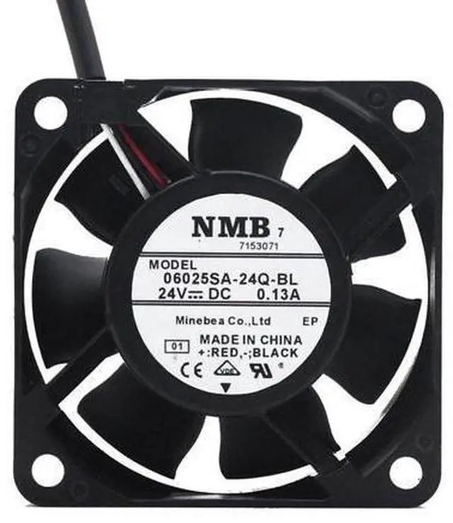 Main image of 1pcs 06025SA-24Q-BL 24V 0.13A 3lines case axial cooling fan 6025 6CM 60*60*25mm