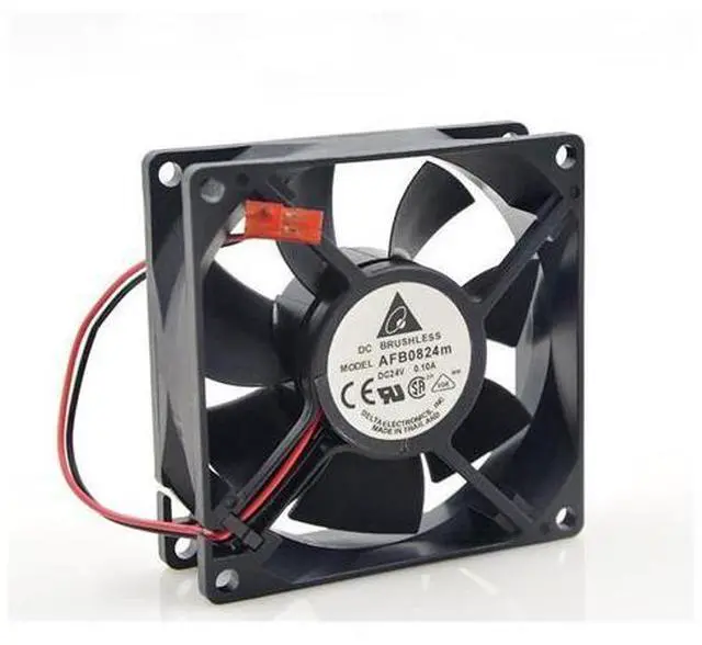Alt view image 2 of 5 - 1pcs AFB0824M 24V 0.10A delta inverter converter cooling fan 8025 8CM