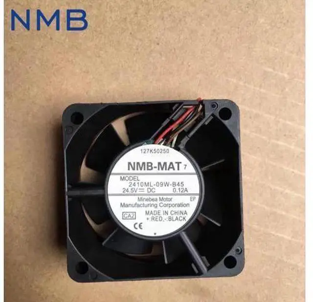 Main image of 1pcs 2410ML-09W-B45 6025 6CM 60*60*25mm 24.5V 0.12A Frequency axial case cooling fan