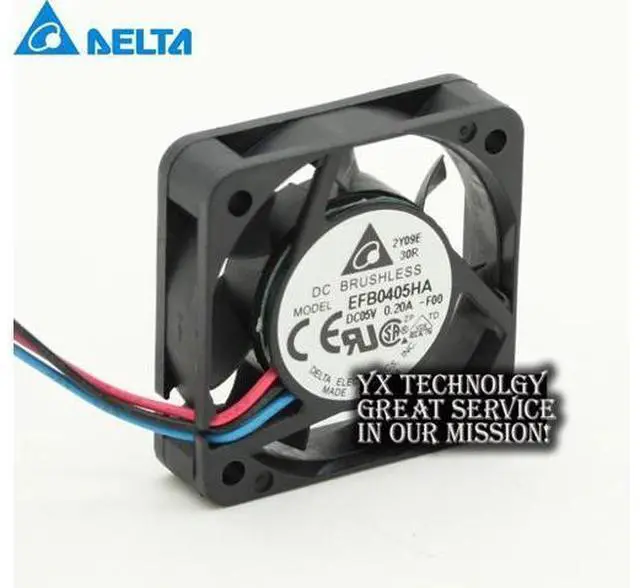 Main image of EFB0405HA 4010 4cm 5V 0.20A three wire speed cooling fan Delta 40*40*10mm