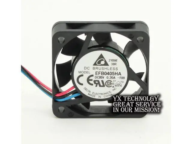 Alt view image 2 of 6 - EFB0405HA 4010 4cm 5V 0.20A three wire speed cooling fan Delta 40*40*10mm