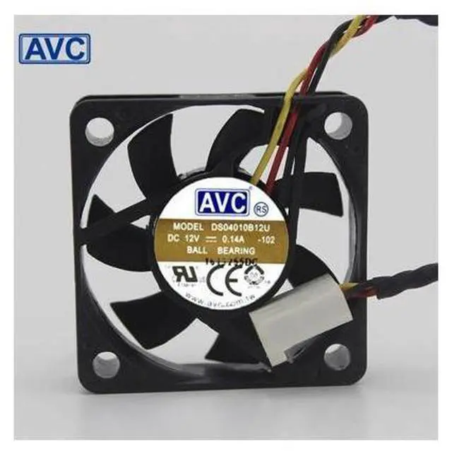 Main image of 1pcs DS04010B12U 4010 dual ball-bearing 12V 0.14A 4cm 5,500RPM 28.18CFM CPU axial cooling fan