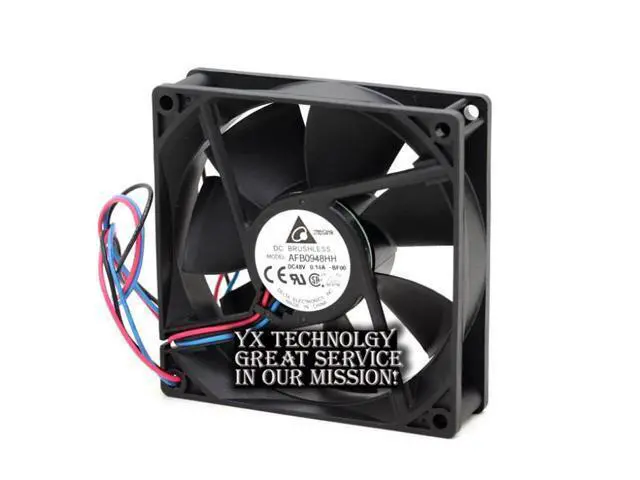 Alt view image 3 of 6 - and AFB0948HH 48V 0.14A 9025 9cm three wire speed cooling fan Delta 90*90*25mm
