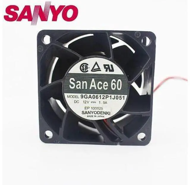 Main image of 1pcs 9GA0612P1J051 12V 1.5A violence server inverter axial cooling fan 6038 60*60*38mm