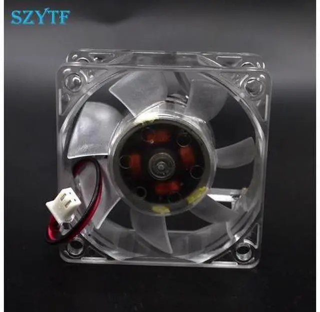Alt view image 2 of 4 - YY6025H12B 6025 12V 0.25A Transparent 6CM cooling Large wind double ball bearing fan 60*60*25mm