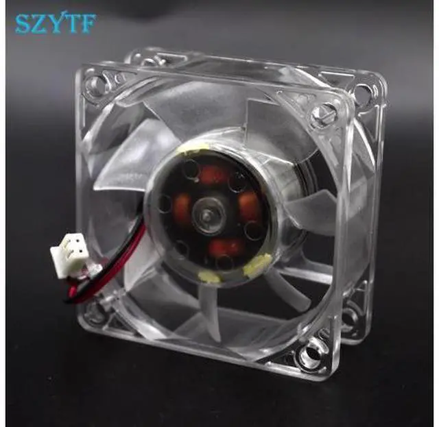 Alt view image 3 of 4 - YY6025H12B 6025 12V 0.25A Transparent 6CM cooling Large wind double ball bearing fan 60*60*25mm