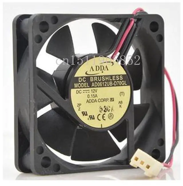 Main image of AD0612UB-D70GL DC 12V 0.15A 60x60x15mm 2-Wire Server Cooling Fan