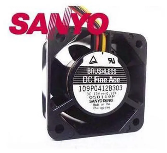 Main image of 1pcs 109P0412B303 4028 4CM 40*40*28mm 12V 0.28A ball bearing cooling fan