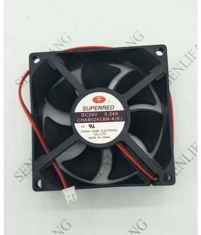 Main image of For Superred CHA8024EBN-K DC 24V 0.24A 2-wire 80x80x25mm Server Cooling Fan