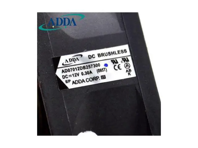 Alt view image 2 of 6 - original ADDA 7025 7cm AD07012DB257300 12V CPU fan cooling