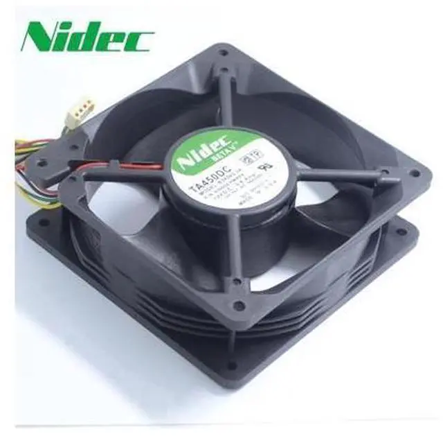 Alt view image 3 of 6 - Nidec TA450DC B34262-34 12V 0.8A 12038 12cm large air flow cooling fan 120*120*38mm