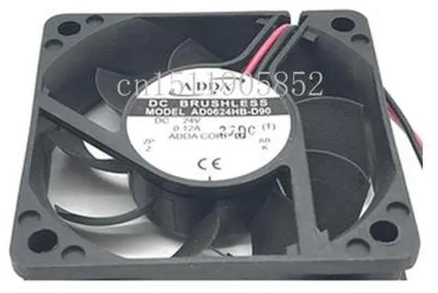 Main image of AD0624HB-D90 DC 24V 0.12A 60x60x15mm 2-Wire Server Cooling Fan