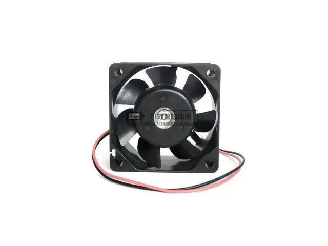 Alt view image 4 of 4 - 6025 14v 0.19A double ball bearing cooling fan 109R0614D403 2 wires 60*60*25MM