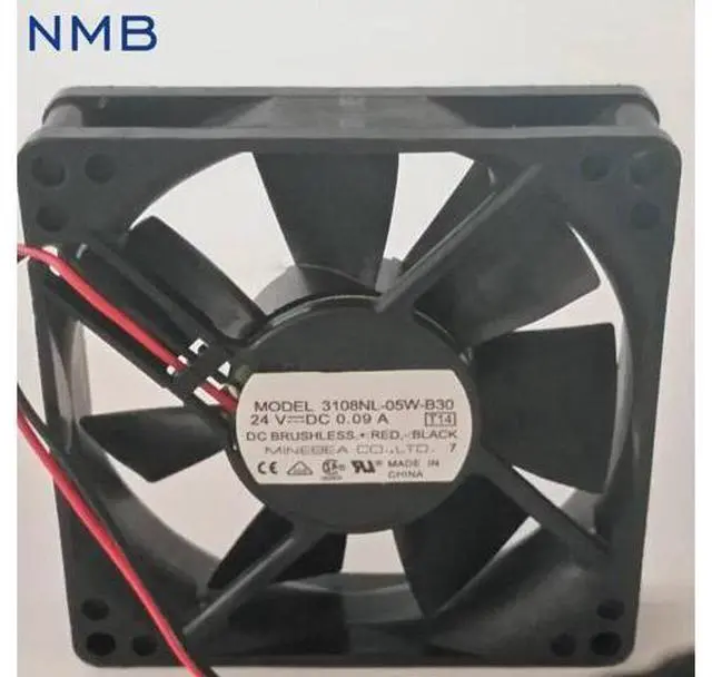 Main image of 1pcs 3108NL-05W-B30 8020 8CM 80*80*20mm 24V 0.09A dual ball bearing cooling fan drive
