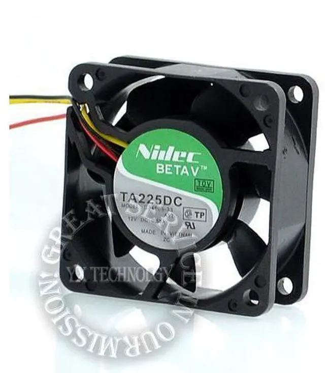 Alt view image 2 of 6 - Nidec TA225DC B34605-33 6025 0.58A drive chassis cooling fan NIDEC 60*60*25mm