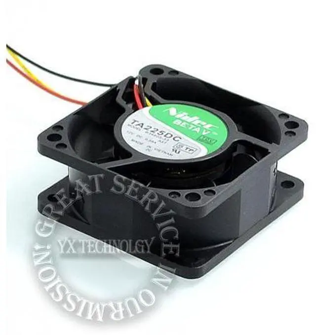 Alt view image 5 of 6 - Nidec TA225DC B34605-33 6025 0.58A drive chassis cooling fan NIDEC 60*60*25mm